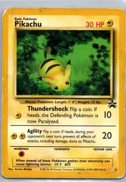 Pokemon TCG Pikachu 27/53 Wizards Black Star Promos HP - Image 1