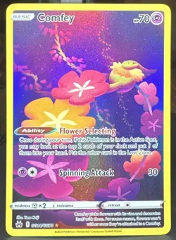 Pokemon Pokemon TCG Comfey GG14/GG70 Crown Zenith Galarian Gallery Full Art Cute - Image 1