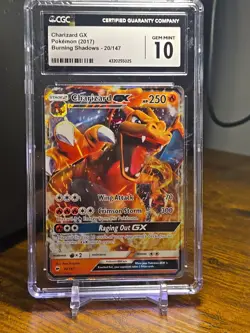 Charizard GX #20 Pokemon Burning Shadows CGC Gem Mint 10 - Image 1