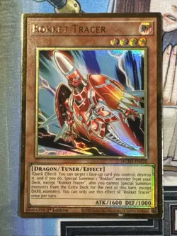 YuGiOh - Rokket Tracer - MGED EN020 - Premium Gold Rare - 1st Edition MP - Image 1