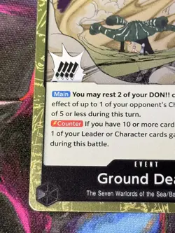 One Piece OP14-096 Ground Death Event R OP 14 The Azure Sea's Seven English NM - Image 5