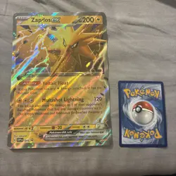 ZAPDOS ex 049 SVP Scarlet Violet 151 Promo Pokemon Card NM JUMBO Oversized - Image 1