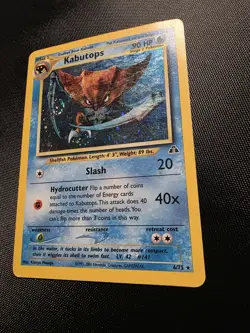 Pokemon TCG Kabutops Holo Rare Card 6/75 Neo Discovery - Image 2