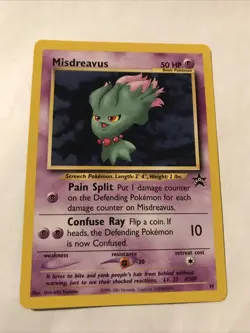 Pokemon MISDREAVUS Black Star Promo Card # 39 RARE - Image 1
