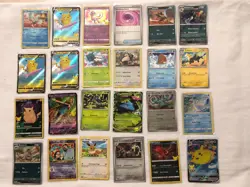 Lot Of 24 Mix Pokemon Trading Cards Basic And Stage 1 - Image 1