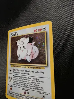Pokemon TCG Clefairy Base Set 2 Holo Unlimited Rare Card 6/130 Vintage - Image 2
