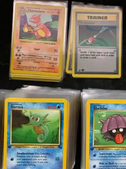 Lot of x477 1st Edition Base/Fossil/Jungle Set Pokemon Cards - NM/Mint - Image 2