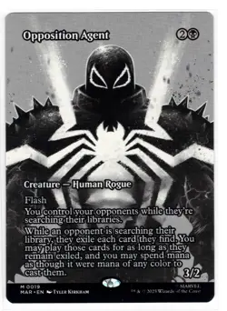 MTG Opposition Agent (Borderless), Marvel Universe Eternal, Human Rogue (MAR) NM - Image 1