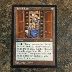 Mtg - Scroll Rack - Tempest Regular Rare - 1997 English Heather Hudson - Image 1