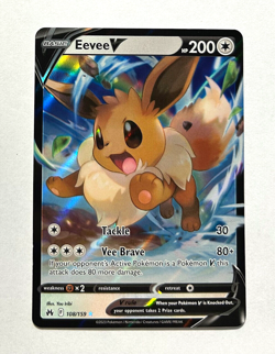 Pokemon Crown Zenith - EEVEE V - 108/159 - NM - Image 1