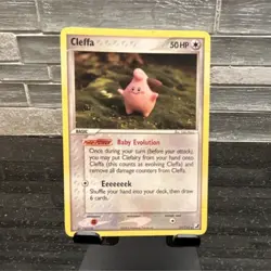 Pokemon TCG Cleffa EX Unseen Forces 21/115 Regular Rare Basic 50HP Card - Image 1