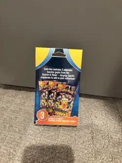Pokemon TCG Surging Sparks Booster 3 Pack Box Factory Sealed - Image 2