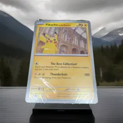 Pokemon x Natural History Museum Pikachu Jumbo Promo Card Worldwide Shipping - Image 1
