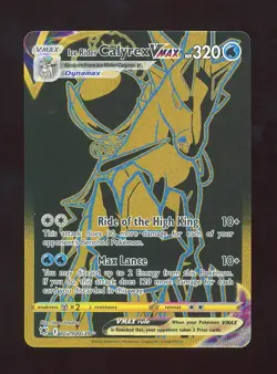 [NM] Ice Rider Calyrex Vmax Black Gold TG29/TG30 Pokemon TCG - Image 1