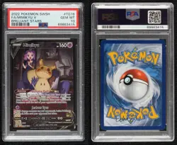 Full Art Mimikyu V Pokemon Sword & Shield Brilliant Stars Trainer Gallery PSA 10 - Image 3