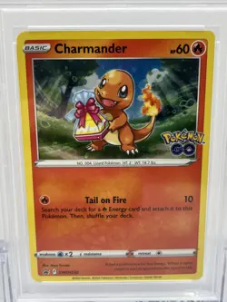 2022 Pokemon Promo SWSH 232 Charmander Holo Pokemon Go Pin GRADED PSA NM 7 - Image 2