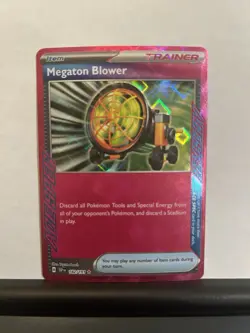 Pokemon Megaton Blower 182/191 Ace Spec Sv08: Surging Sparks Holo - Image 1