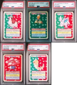 Weedle Vileplume Bellsprout Pidgey Nidorino Pokemon 1997 Topsun Blue Back PSA 9 - Image 1