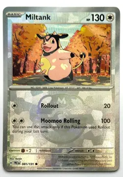 Miltank 081/131 - Pokemon TCG - Prismatic Evolutions Master Ball Reverse Holo - Image 1