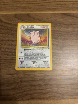 Pokemon TCG Clefable Base Set 2 Holo Unlimited Rare Card 5/130 LP Condition - Image 1