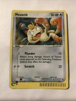 Meowth 013 Holo Rare Nintendo Black Star Promo Pokemon Card - Image 1