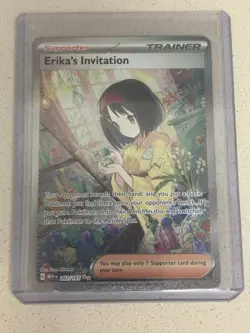 Pokemon TCG Scarlet & Violet Trainer Supporter Erika's Invitation Card 203/165 - Image 1