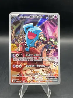 Team Rocket's Wobbuffet 203 Sv: Scarlet & Violet Promo Cards Holo - Image 1