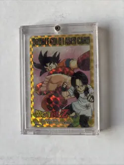 Dragonball Z Double Gold Laser Card Goku And Videl - Image 1