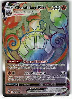 Chandelure VMAX (Secret) 265/264 SWSH08: Fusion Strike NM Pokemon Card TCG - Image 1