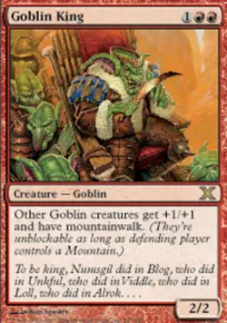 Slightly Played, English - 1 x MTG Goblin King Tenth Edition - Image 1