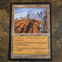 Mtg - Wasteland - Tempest Regular Uncommon - 1997 English Una Fricker - Wizards - Image 1