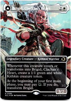 Brigid, Clachan's Heart (Borderless) - FOIL - [Lorwyn Eclipsed] MTG ECL 0285 NM - Image 3