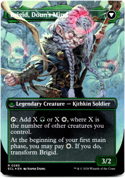 Brigid, Clachan's Heart (Borderless) - FOIL - [Lorwyn Eclipsed] MTG ECL 0285 NM - Image 4