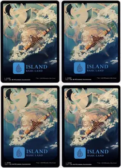 MTG The Lost Caverns of Ixalan Full Art Island x 4 (Common) - Image 1