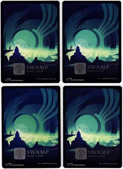 MTG The Lost Caverns of Ixalan Full Art Swamp x 4 (Common) - Image 1