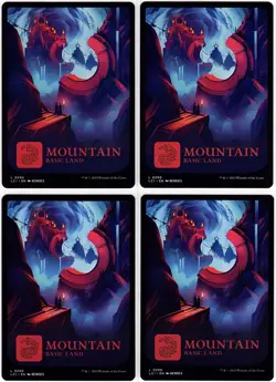 MTG The Lost Caverns of Ixalan Full Art Mountain x 4 (Common) - Image 1