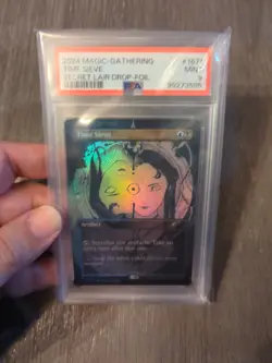 MTG Secret Lair Peach Momoko #1671 TIME SIEVE Foil PSA 9 - Image 1