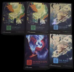 5 Card Lot 2 Foil MTG LOST CAVERNS OF IXALAN LANDS Xt ART Included EX-MINT - Image 1