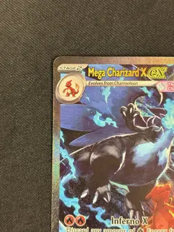 Mega Charizard X ex 125/094 Me02: Phantasmal Flames Holo Pokemon Card - Image 2
