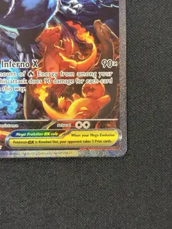 Mega Charizard X ex 125/094 Me02: Phantasmal Flames Holo Pokemon Card - Image 4