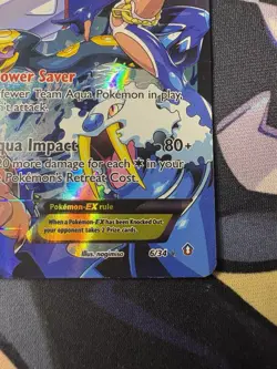 Pokemon TCG Team Aqua's Kyogre EX Double Crisis 6/34 - Image 2