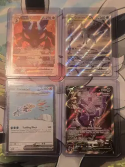 Pokemon 4 Card Alt Art - Glaceon Vstar Lucario Vstar Genesect V & Eiscue Ex NM - Image 1