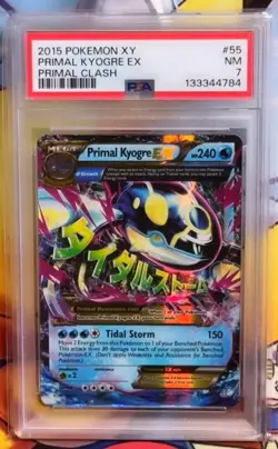 Pokemon PSA 7 Primal Kyogre EX From Primal Clash - 55/160 - Image 1