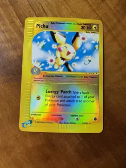 Pokemon Pichu Expedition Base Set Rare 58/165 30 HP English TCG Card 2002 - Image 2