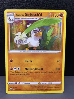 Pokemon Card - Galarian Sirfetch’d Holo Rare Rebel Clash 095/192 Near Mint - Image 1