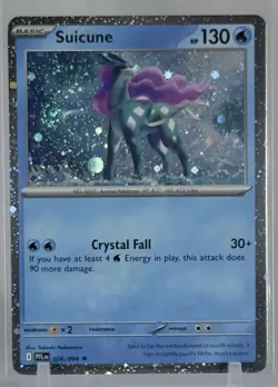 Suicune 2025 Pokemon TCG #026/094 Phantasmal Flames Rare Cosmos Holo +Rare/Rev - Image 2