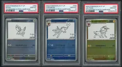 PSA 10 SET OF 9 YU NAGABA UMBREON EEVEE SYLVEON JAPANESE PROMO POKEMON SVP - Image 3
