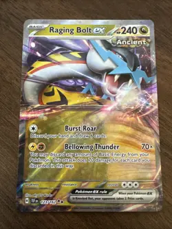 Pokemon Raging Bolt ex 123/162 SV05: Temporal Forces Double Rare Holo - Image 1