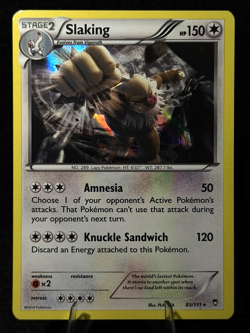 Pokemon TCG Slaking 83/111 XY - Furious Fists Holo NM - Image 1
