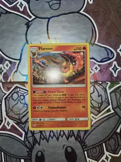 Pokemon TCG Flareon Cosmic Eclipse 25/236 2019 Rare Regular NM - Image 1